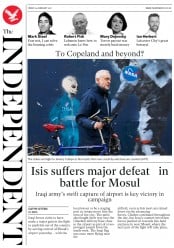 The Independent () Newspaper Front Page for 24 February 2017