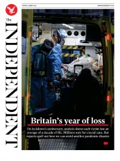 The Independent () Newspaper Front Page for 24 March 2021