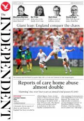 The Independent () Newspaper Front Page for 24 June 2019