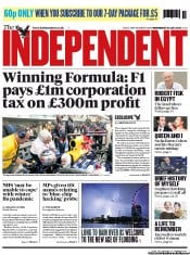 The Independent () Newspaper Front Page for 24 July 2013