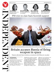 The Independent () Newspaper Front Page for 24 July 2020