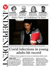 The Independent () Newspaper Front Page for 24 July 2021