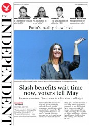 The Independent () Newspaper Front Page for 25 October 2017
