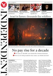 The Independent () Newspaper Front Page for 25 November 2016