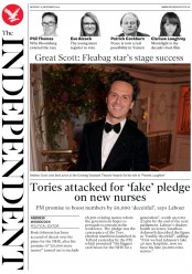 The Independent () Newspaper Front Page for 25 November 2019