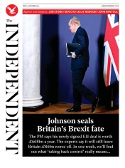The Independent () Newspaper Front Page for 25 December 2020