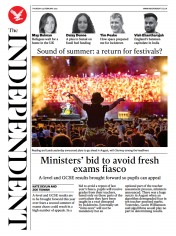 The Independent () Newspaper Front Page for 25 February 2021