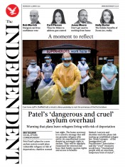 The Independent () Newspaper Front Page for 25 March 2021