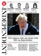 The Independent () Newspaper Front Page for 25 April 2021