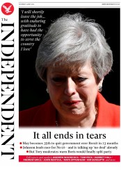 The Independent () Newspaper Front Page for 25 May 2019