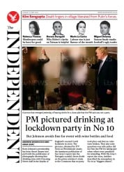 The Independent () Newspaper Front Page for 25 May 2022