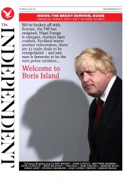 The Independent () Newspaper Front Page for 25 June 2016