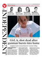 The Independent () Newspaper Front Page for 25 August 2022