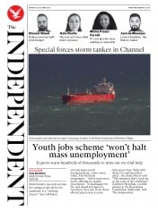 The Independent () Newspaper Front Page for 26 October 2020