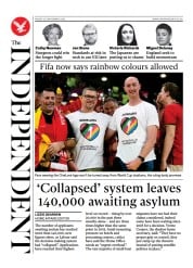 The Independent () Newspaper Front Page for 26 November 2022