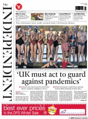 The Independent () Newspaper Front Page for 26 December 2014
