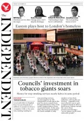 The Independent () Newspaper Front Page for 26 December 2017