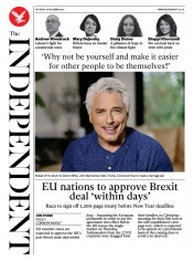 The Independent () Newspaper Front Page for 26 December 2020