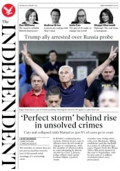 The Independent () Newspaper Front Page for 26 January 2019