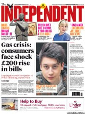 The Independent () Newspaper Front Page for 26 March 2013