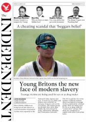 The Independent () Newspaper Front Page for 26 March 2018
