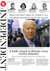 The Independent () Newspaper Front Page for 26 April 2019