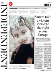 The Independent () Newspaper Front Page for 26 May 2014