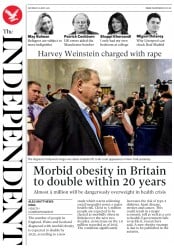 The Independent () Newspaper Front Page for 26 May 2018