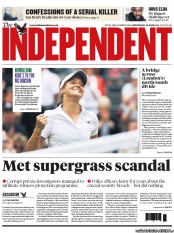 The Independent () Newspaper Front Page for 26 June 2013
