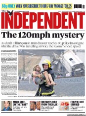 The Independent () Newspaper Front Page for 26 July 2013