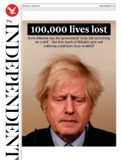 The Independent () Newspaper Front Page for 27 January 2021