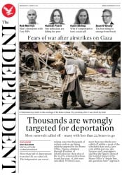 The Independent () Newspaper Front Page for 27 March 2019