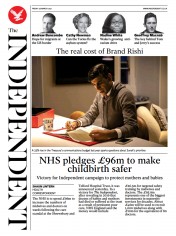 The Independent () Newspaper Front Page for 27 March 2021
