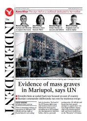 The Independent () Newspaper Front Page for 27 March 2022