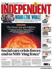 The Independent () Newspaper Front Page for 27 April 2013