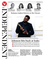 The Independent () Newspaper Front Page for 27 April 2021