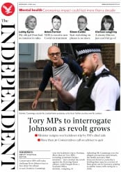 The Independent () Newspaper Front Page for 27 May 2020