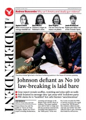The Independent () Newspaper Front Page for 27 May 2022
