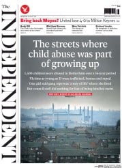 The Independent () Newspaper Front Page for 27 August 2014