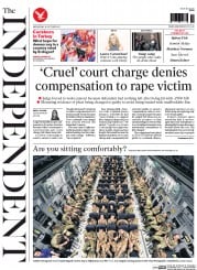 The Independent () Newspaper Front Page for 28 October 2015