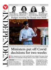 The Independent () Newspaper Front Page for 28 October 2021