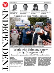 The Independent () Newspaper Front Page for 28 March 2021