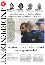 The Independent () Newspaper Front Page for 28 April 2017