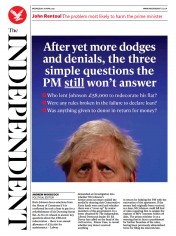 The Independent () Newspaper Front Page for 28 April 2021