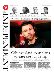 The Independent () Newspaper Front Page for 28 April 2022