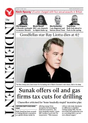 The Independent () Newspaper Front Page for 28 May 2022