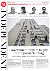 The Independent () Newspaper Front Page for 28 June 2017