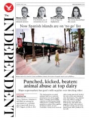 The Independent () Newspaper Front Page for 28 July 2020