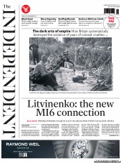 The Independent () Newspaper Front Page for 29 November 2013
