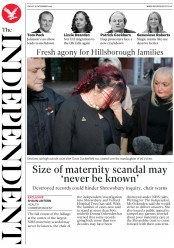The Independent () Newspaper Front Page for 29 November 2019